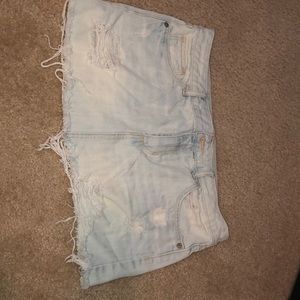Mini denim skirt